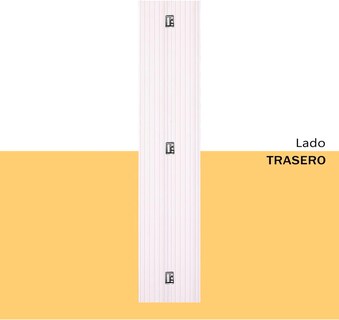 Foto 4 | Foto 4 | Lambrin Decorativo Wpc Tipo Madera 3d 4 Canales Para Interiores Decoform Acanalado Indoor 144x16.8 Cm 6 Piezas