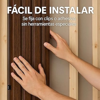 Foto 4 | Foto 4 | Lambrin Decorativo Acanalado Mixto Wpc 3d Tipo Madera Interior