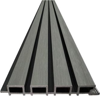 Foto 1 | Foto 1 | Lambrin Decorativo Panel Wpc 3d Acanalado Pizos/pared Exterior 9 Piezas 1.89m2 96x21.9cm