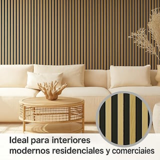 Foto 7 | Foto 7 | 6 Piezas Lambrin Decorativo Wpc 3d Acanalado Tipo Madera Para Muros Interiores De 144x16.8cm
