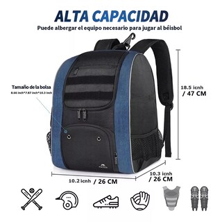 Foto 2 | Foto 2 | Mochila Para Beisbol Eo Safe Imports Esi-15828 Multicolor