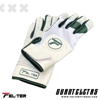 Foto 2 | Foto 2 | Guantes Beisbol Para Batear Premium - Felter Sports, Bicolor Blanco/verde (L)