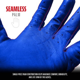 Foto 4 | Foto 4 | Guantes De Bateo Franklin Sports Powerstrap, Color Azul Cromado, Para Adultos - Venta Internacional.