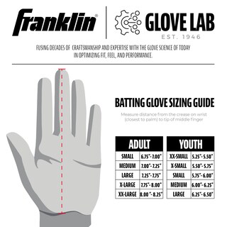 Foto 5 | Foto 5 | Guantes De Bateo De Béisbol Franklin Sports Cfx Pro Adult Xl - Venta Internacional.