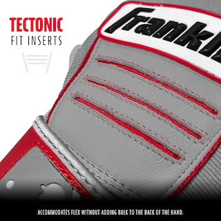 Foto 3 | Foto 3 | Guantes De Bateo De Béisbol Franklin Sports Mlb Cfx Pro Gris/rojo - Venta Internacional.