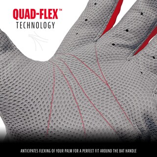 Foto 4 | Foto 4 | Guantes De Bateo De Béisbol Franklin Sports Mlb Cfx Pro Gris/rojo - Venta Internacional.