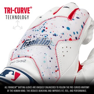Foto 4 | Foto 4 | Guantes De Bateo Franklin Sports 2nd Skinz Drip Para Adultos, Tamaño Mediano - Venta Internacional.