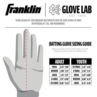 Foto 5 | Foto 5 | Guantes De Bateo De Béisbol Franklin Sports Mlb Cfx Pro Red Xl - Venta Internacional.