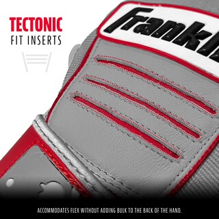 Foto 3 | Foto 3 | Guantes De Bateo De Béisbol Franklin Sports Cfx Pro Gris/rojo - Venta Internacional.