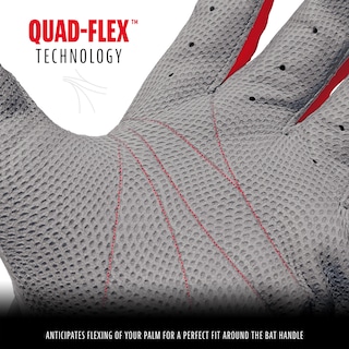 Foto 4 | Foto 4 | Guantes De Bateo De Béisbol Franklin Sports Cfx Pro Gris/rojo - Venta Internacional.