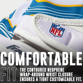 Foto 6 | Foto 6 | Guantes De Receptor De Fútbol Franklin Sports Los Angeles Chargers Youth Nfl - Venta Internacional.