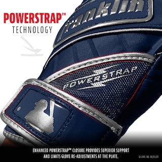 Foto 2 | Foto 2 | Guantes De Bateo Franklin Sports Powerstrap Chrome Navy Para Adultos - Venta Internacional.