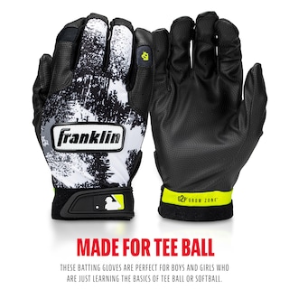 Foto 5 | Foto 5 | Guantes De Bateo Franklin Sports Mlb Grow To Pro Kids, Color Blanco Y Negro - Venta Internacional.