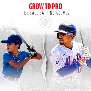 Foto 6 | Foto 6 | Guantes De Bateo Franklin Sports Mlb Grow To Pro Kids, Color Blanco Y Negro - Venta Internacional.