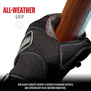 Foto 4 | Foto 4 | Guantes Franklin Sports Mlb A M Negro/negro Para Todo Tipo De Clima - Venta Internacional.