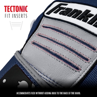 Foto 3 | Foto 3 | Guantes De Bateo De Béisbol Franklin Sports Cfx Pro Gris/azul Marino - Venta Internacional.