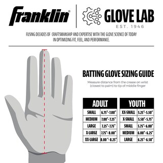 Foto 5 | Foto 5 | Guantes De Bateo De Béisbol Franklin Sports Cfx Pro Gris/azul Marino - Venta Internacional.