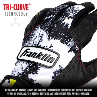 Foto 2 | Foto 2 | Guantes De Bateo Franklin Sports Grow To Pro Youth, Color Blanco Y Negro - Venta Internacional.