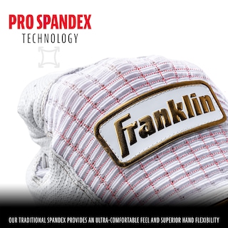 Foto 3 | Foto 3 | Guantes De Bateo De Béisbol Franklin Sports Pro Classic Blanco/dorado - Venta Internacional.