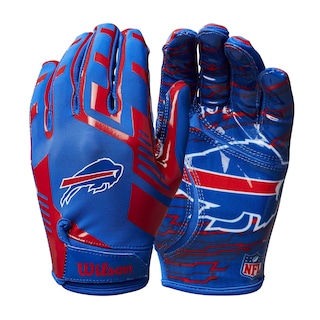 Foto 1 | Foto 1 | Guantes De Fútbol Wilson Nfl Stretch Fit Para Adultos Buffalo Bills - Venta Internacional.