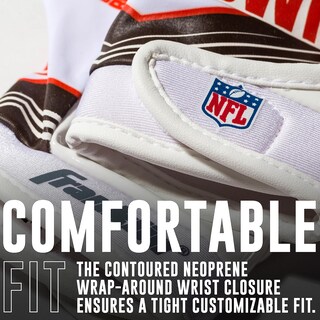 Foto 6 | Foto 6 | Guantes De Receptor De Fútbol Franklin Sports Cleveland Browns - Venta Internacional.