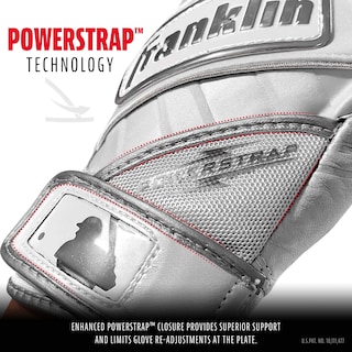 Foto 2 | Foto 2 | Guantes De Bateo Franklin Sports Powerstrap Chrome White Xxl - Venta Internacional.