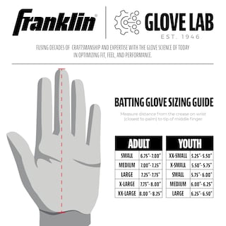 Foto 7 | Foto 7 | Guantes De Bateo Franklin Sports Infinite Powerstrap Adult M - Venta Internacional.