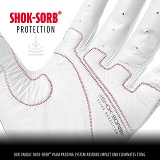 Foto 2 | Foto 2 | Guantes De Bateo Franklin Sports Shok-sorb X Baseball, Blancos - Venta Internacional.