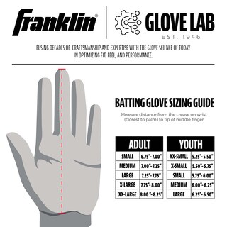 Foto 5 | Foto 5 | Guantes De Bateo Franklin Sports Shok-sorb X Baseball, Blancos - Venta Internacional.