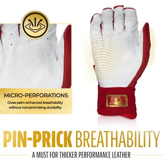 Foto 2 | Foto 2 | Guantes De Bateo Franklin Sports Infinite Powerstrap Rojo+dorado - Venta Internacional.