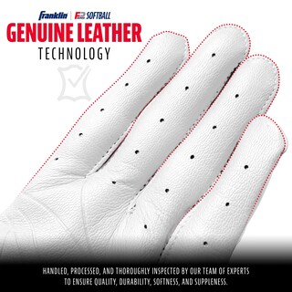 Foto 3 | Foto 3 | Guantes De Bateo Franklin Sports Cfx Pro Fastpitch Blanco Azul - Venta Internacional.