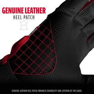 Foto 3 | Foto 3 | Guantes De Bateo De Béisbol Franklin Sports Digitek Gris/rojo - Venta Internacional.