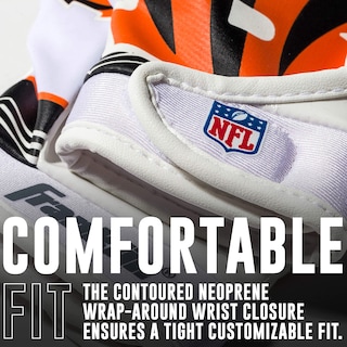 Foto 6 | Foto 6 | Guantes De Receptor De Fútbol Franklin Sports Cincinnati Bengals - Venta Internacional.
