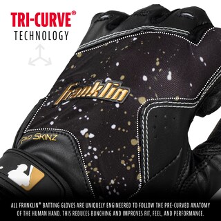 Foto 4 | Foto 4 | Guantes De Bateo Franklin Sports 2nd Skinz Drip Black + Gold - Venta Internacional.