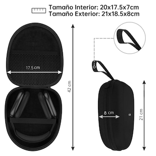 Foto 3 | Foto 3 | Estuche Funda Para Audífonos De Diadema Eo Safe Imports Esi-16104-1 Negro