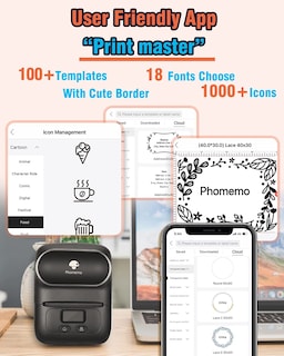 Foto 2 | Foto 2 | Impresora Térmica Bluetooth Label Maker Phomemo M110 Negra - Venta Internacional.