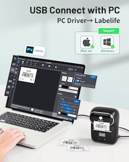 Foto 5 | Foto 5 | Impresora Térmica Bluetooth Label Maker Phomemo M110 Negra - Venta Internacional.