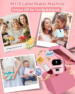 Foto 6 | Foto 6 | Impresora de Etiquetas Phomemo M110 Thermal Bluetooth Rosa - Venta Internacional