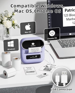 Foto 4 | Foto 4 | Máquina de etiquetas Phomemo PL Bluetooth para Códigos de Barras y Direcciones - Venta Internacional