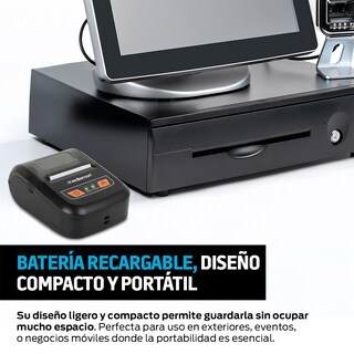 Foto 7 | Foto 7 | Impresora Portátil Mini Inalámbrica Bluetooth Papel Térmico 58mm, Redlemon, Color Negro