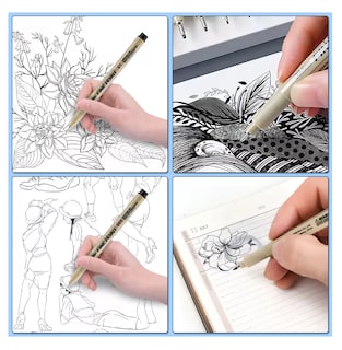 Foto 5 | Foto 5 | Estilógrafos Para Bosquejos De Manga, 9 Piezas Color Beige