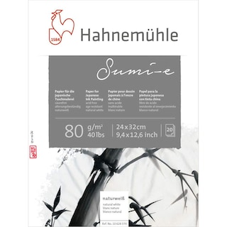 Foto 1 | Foto 1 | Papel Hahnemühle Sumi-e, 80 G/m², 24 X 32 Cm, Blanco, 20 Hojas - Venta Internacional.