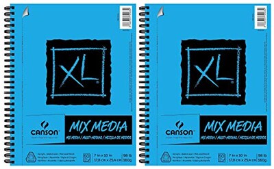 Foto 1 | Foto 1 | Bloc De Papel Canson Xl Series Mix Media, 7 X 10 Pulgadas, 160 G/m², 60 Hojas - Venta Internacional.