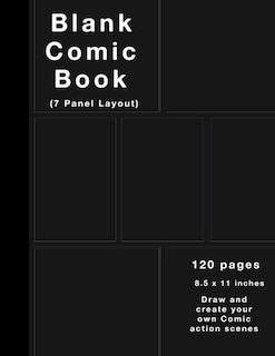 Foto 1 | Foto 1 | Cómic En Blanco, 120 Páginas, 7 Paneles, Papel Blanco, Cubierta Negra - Venta Internacional.