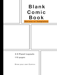 Foto 1 | Foto 1 | Blank Comic Book Genérica Variedad De Plantillas De 2 A 9 Diseños De Paneles - Venta Internacional.