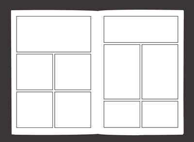 Foto 3 | Foto 3 | Blank Comic Book Genérica Variedad De Plantillas De 2 A 9 Diseños De Paneles - Venta Internacional.