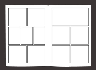 Foto 6 | Foto 6 | Blank Comic Book Genérica Variedad De Plantillas De 2 A 9 Diseños De Paneles - Venta Internacional.