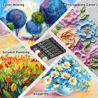 Foto 5 | Foto 5 | Creyones Al Óleo Geyoga, 36 Unidades, Bulk Artists, Color Negro Y Blanco - Venta Internacional.