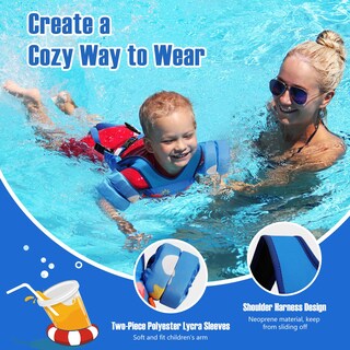 Foto 5 | Foto 5 | Chaleco De Natación Moko Para Niños Pequeños, De 6 A 9 A 14 Kg, Color Azul Y Cangrejo - Venta Internacional.