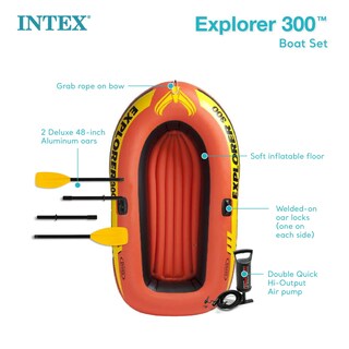 Foto 4 | Foto 4 | Bote Inflable Intex Explorer 300 Para 3 Personas Con Remos Y Bomba - Venta Internacional.